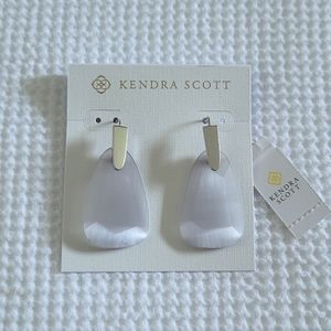 ✨️HP✨️ Kendra Scott "Marty" Drop Earrings in Slate Cat's🐈 Eye👁